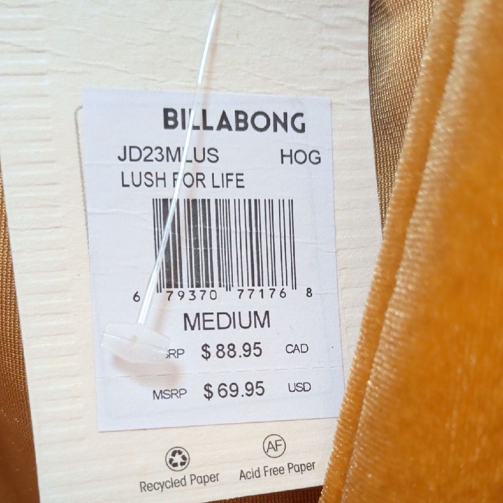 Billabong Lush Velvet Dress in Golden Mustard - Picture 3 of 10
